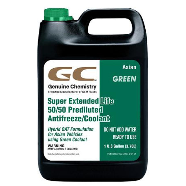 GC Super Extended Life 50/50 Prediluted Antifreeze/Coolant Asian Green