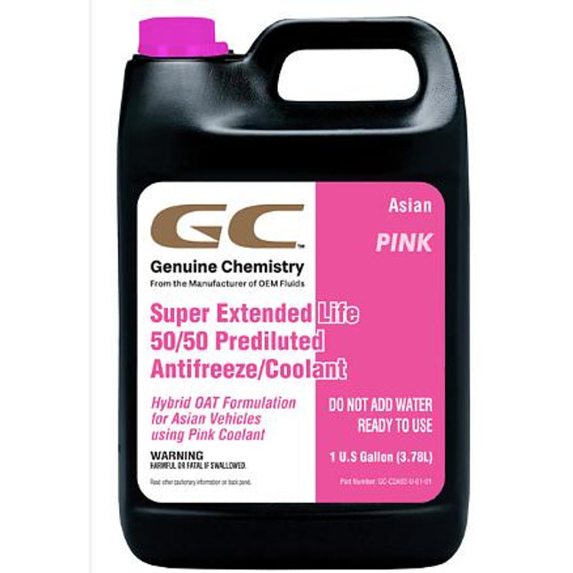 GC Super Extended Life 50/50 Prediluted Antifreeze/Coolant Asian Pink
