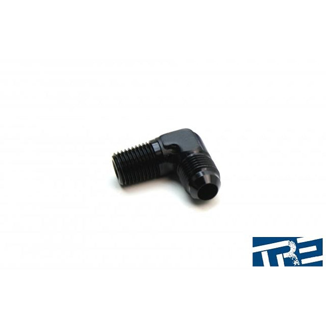 1/4" NPT to -4AN 90 degree adapter