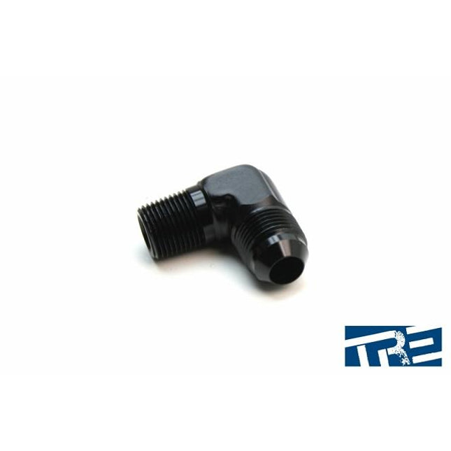 3/8" NPT to -8AN 90 degree adapter