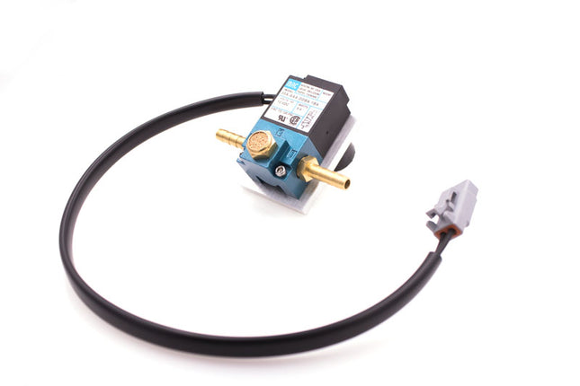 3-port solenoid with mating connector and mounting bracket