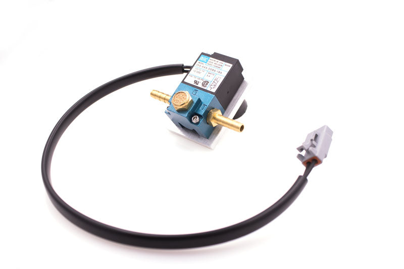 3-port solenoid with mating connector and mounting bracket