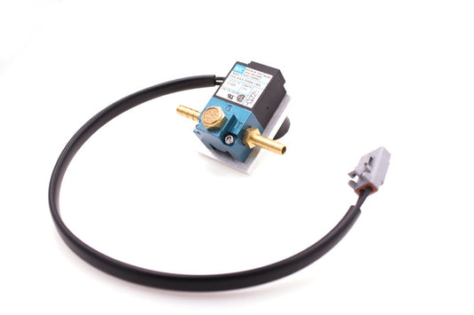 3-port solenoid with mating connector and mounting bracket